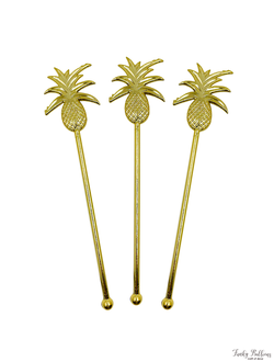 Шпажки для канапе одноразовые "Тропическая пальма" Золото