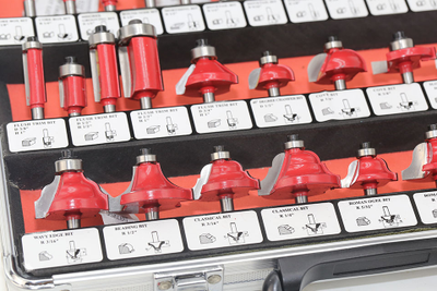 Набор из 35 фрез в кейсе (хв. 8 мм)