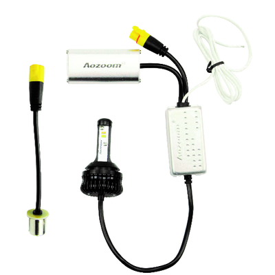 ДХО в поворотники Aozoom 1156 S25 (BAU15S) белый+оранжевый (комплект, 2шт)