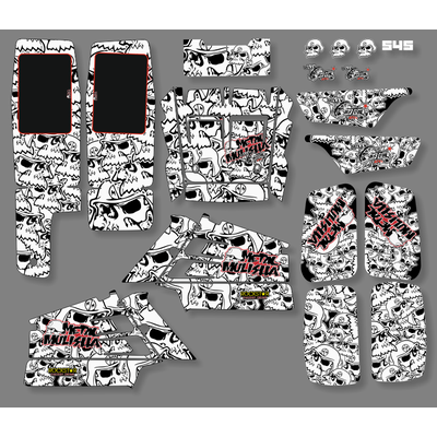 Наклейки на квадроцикл Yamaha YFZ 350 Banshee #545 metal mulisha