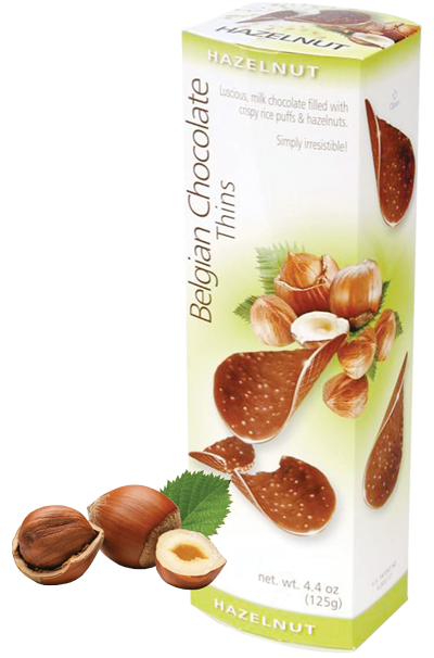 Бельгийские шоколадные чипсы с фундуком 80гр 912)