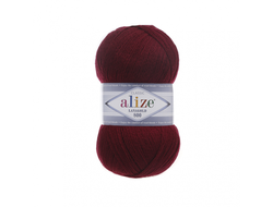 Пряжа Ализе Ланаголд 800 цвет вишня