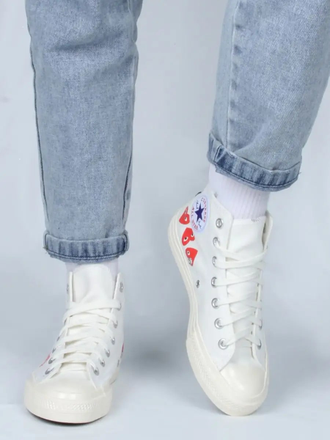 Кеды Converse Play Comme Des Garçons Love белый