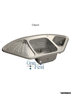 Керамическая мойка GRANFEST GF-C1040E угловая