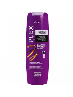Витэкс Шоковая Терапия PLEX TНERAPY Шампунь-праймер для волос (очищение, утолщение,мягкость), 400мл