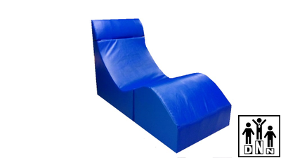 Терапевтическое релаксирующее кресло Кубик Большой - L60xB40xH50 синий, тент DNN