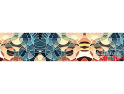 SP-065 КРУГИ Глянцевая стеновая панель ALBICO   2800*610*6мм