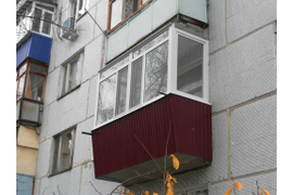 Остекление балкона по ул. Дарвина