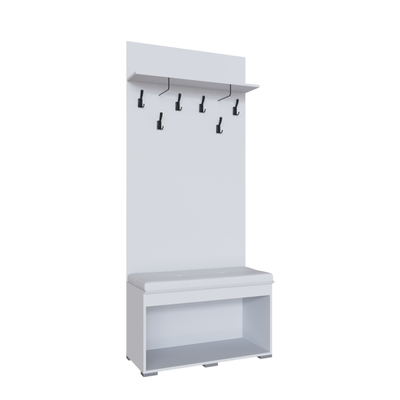 Модульная прихожая Плейона 1.35 м белая вариант 1 (Тэкс)