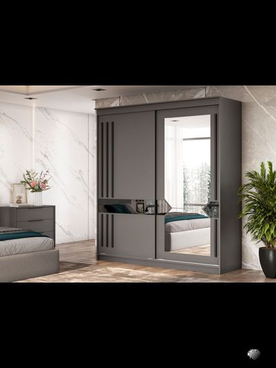 Шкаф-купе № 25 Блэк 200 см