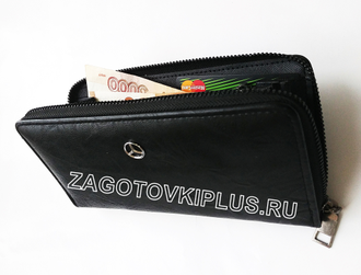 Клатч с ремешком из эко кожи с логотипом AUDI