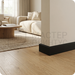 Плинтус из дюрополимера Winart Quadro Pro 80х16х2000 мм. Нэро 010