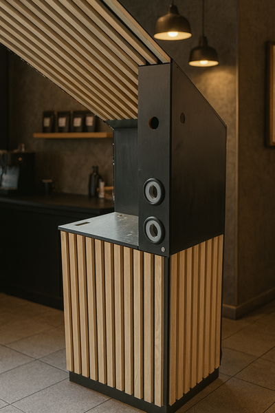 (СТСМ0300) Стойка самообслуживания для кофейни (угловая) цена по запросу