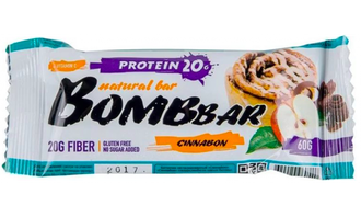 Bombbar Protein Bar 60 г (Яблоко-корица) ( 20 штук)