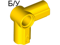 ! Б/У - Technic, Axle and Pin Connector Angled #6 - 90 degrees, Yellow (32014 / 4107069 / 6072968 / 6268925) - Б/У
