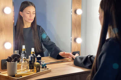 Спальня АДАМ - Трюмо Дуб Крафт Золотой