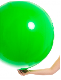 Шар гигант зеленый с надписью