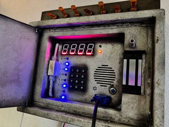 Power box with alarm