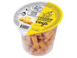 Гренки в стакане "ДОН КРУТОН" пшеничные "Сыр" 130гр