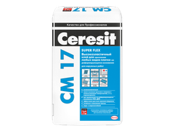 Купить высокоэластичный клей для всех видов плитки CERESIT CM 17 25 КГ в Ангарске, Иркутске, Усолье