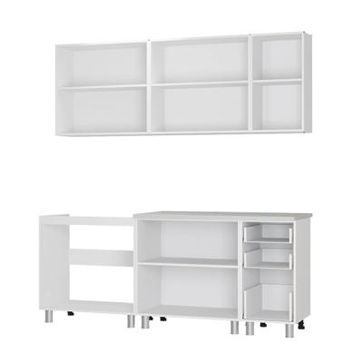 Рио 2,0м кухонный гарнитур  Белый / F02