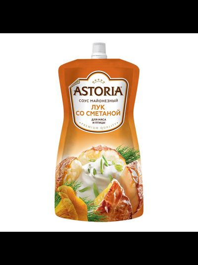 Соус майонезный лук со сметаной для мяса и птицы  42% 233г Астория