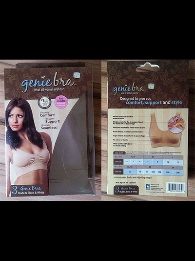 3 бюстгальтера двухслойных Джини Бра (Genie Bra) со вставками