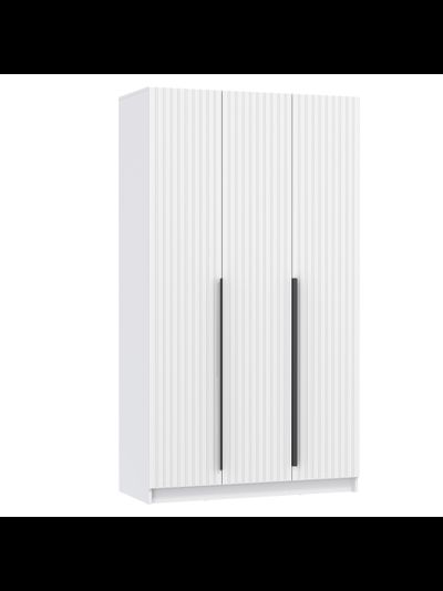 Брандо 67.15 (h2150) (3-х дв.) шкаф для одежды Белый матовый МДФ