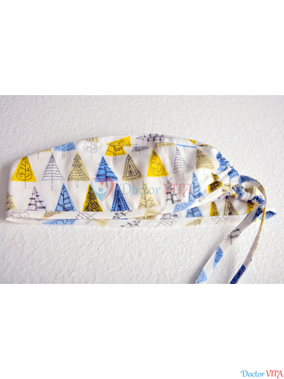 Медицинская шапочка "Елочки"
