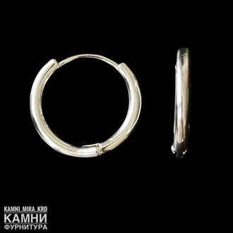 Швензы "КОНГО КРУГ" ЛЮКС 16х18 мм, покрытие в ассортименте, цена за пару