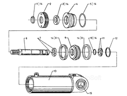 Гидравлический поршневой цилиндр ЦБХ 211А1/90х75/70, ЦБХ 211А1/90х55/70 ЕВ 687 17013.1.00.00.00-13Л