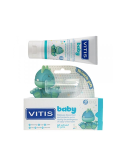 Детская зубная паста-гель Vitis Baby от 0 до 2 лет с напальчником, Dentaid, 30 мл.
