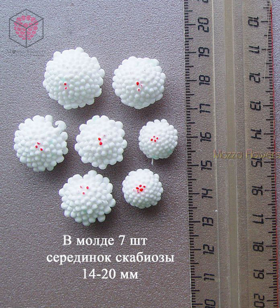 "Серединки скабиозы" силиконовый молд