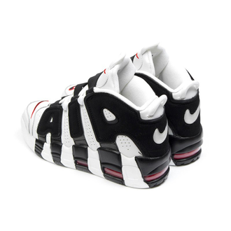 Nike Air More Uptempo 96 Белые с черными буквами