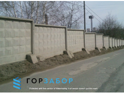 Установка забора из бетонных плит в Москве