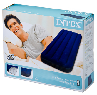 Надувной матрас Intex (76x191x22см) Classic Downy Bed
