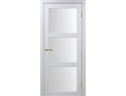 Межкомнатная дверь "Турин-530.222" белый монохром (стекло сатинато)
