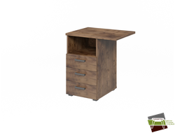 Тумба приставная L-232 Таксония шоколадная 670*526*750 мм (Ш*Г*В)