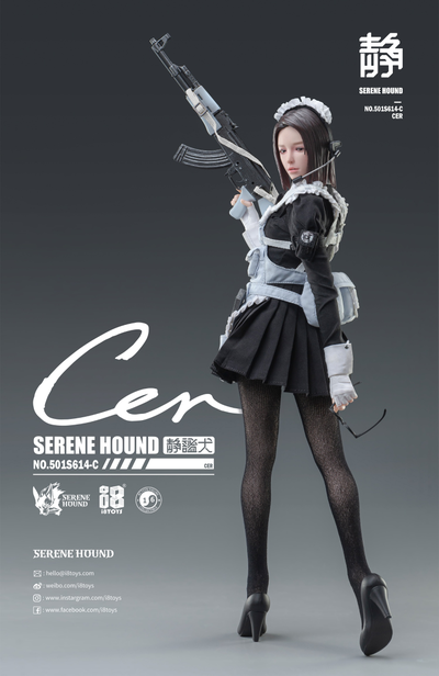 Cer из отряда "CerBeRus" - КОЛЛЕКЦИОННАЯ ФИГУРКА 1/6 Cer Serene Hound Troop  (501S614-C) - I8 Toys
