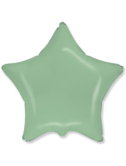 Шар (18''/46 см) Звезда, Мятный, Макарунс