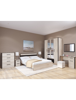 Спальный гарнитур Лирика вариант 1 (ТЭКС)