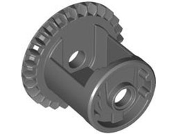 Technic, Gear Differential 28 Tooth Bevel - Inner Tabs with Closed Center, Dark Bluish Gray (62821b / 4525184 / 4562210)