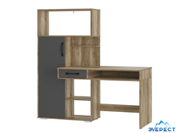 СТОЛ ПИСЬМЕННЫЙ ПРИМА ПС-02 ДУБ КАНЬОН\ГРАФИТ 1501*1493*584