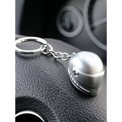 Брелок «Мотоциклетный шлем», СЕРЕБРО