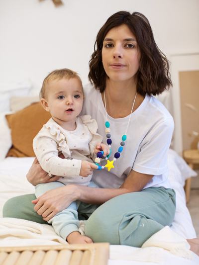 Бусы-прорезыватель из силикона Морские камушки