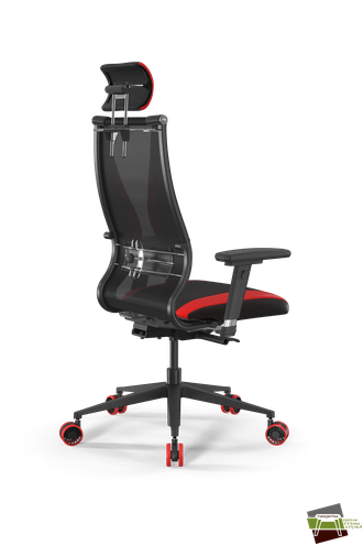 Кресло SynchroSit 10 B2-170D - T+UMF(SY271)+Extra /Kb38/Wh09/D03P/H3mL-Pf-2D(M24.B11.G19.W36) (Черный-Красн)