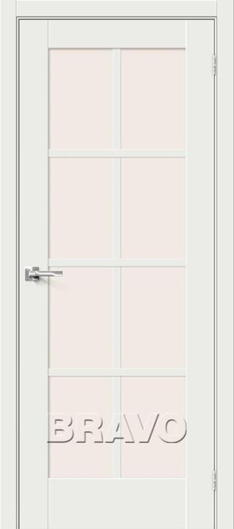 Межкомнатная дверь Эмалит Прима-11.1 White Matt