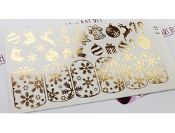 Фольгированный слайдер F 12 - Золото