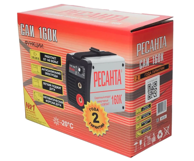 Сварочный аппарат инверторный Ресанта САИ 160К