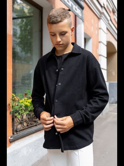 Теплая рубашка на кнопках